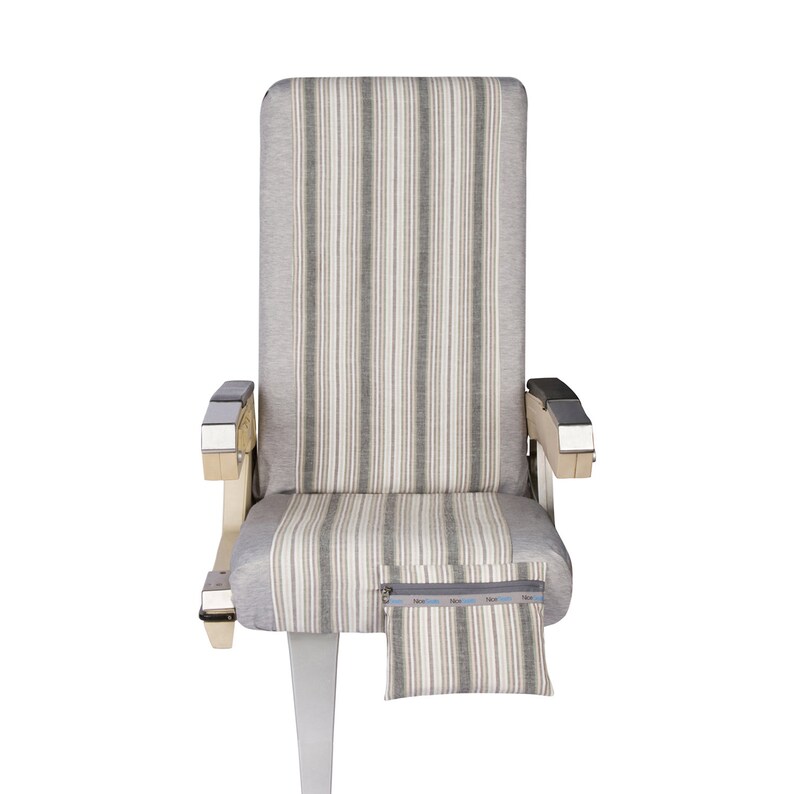 Airplane Seat Covers Striped Melange Italian Linen Nice Image 0