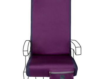 Funda para asiento de avión color amatista de NiceSeats