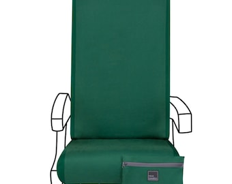 Funda de asiento de avión Emerald: accesorio de viaje de algodón lavable