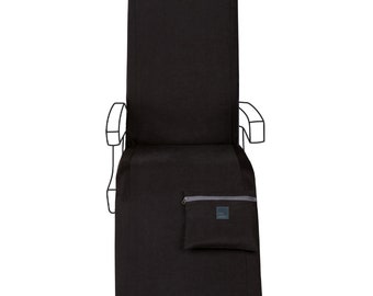 Lie Flat First Class Airplane Seat Covers | Deep Black by NiceSeats