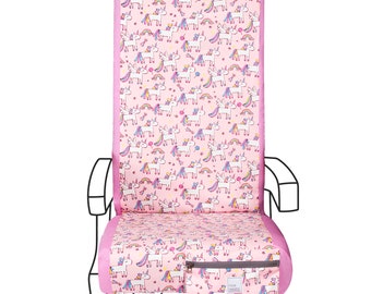Funda de asiento de avión con diseño de unicornio para niños: protección contra gérmenes en viajes