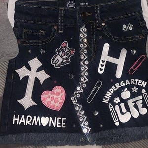 One-of-a-Kind Girl Junk Skirt: Colorful Kids Clothing