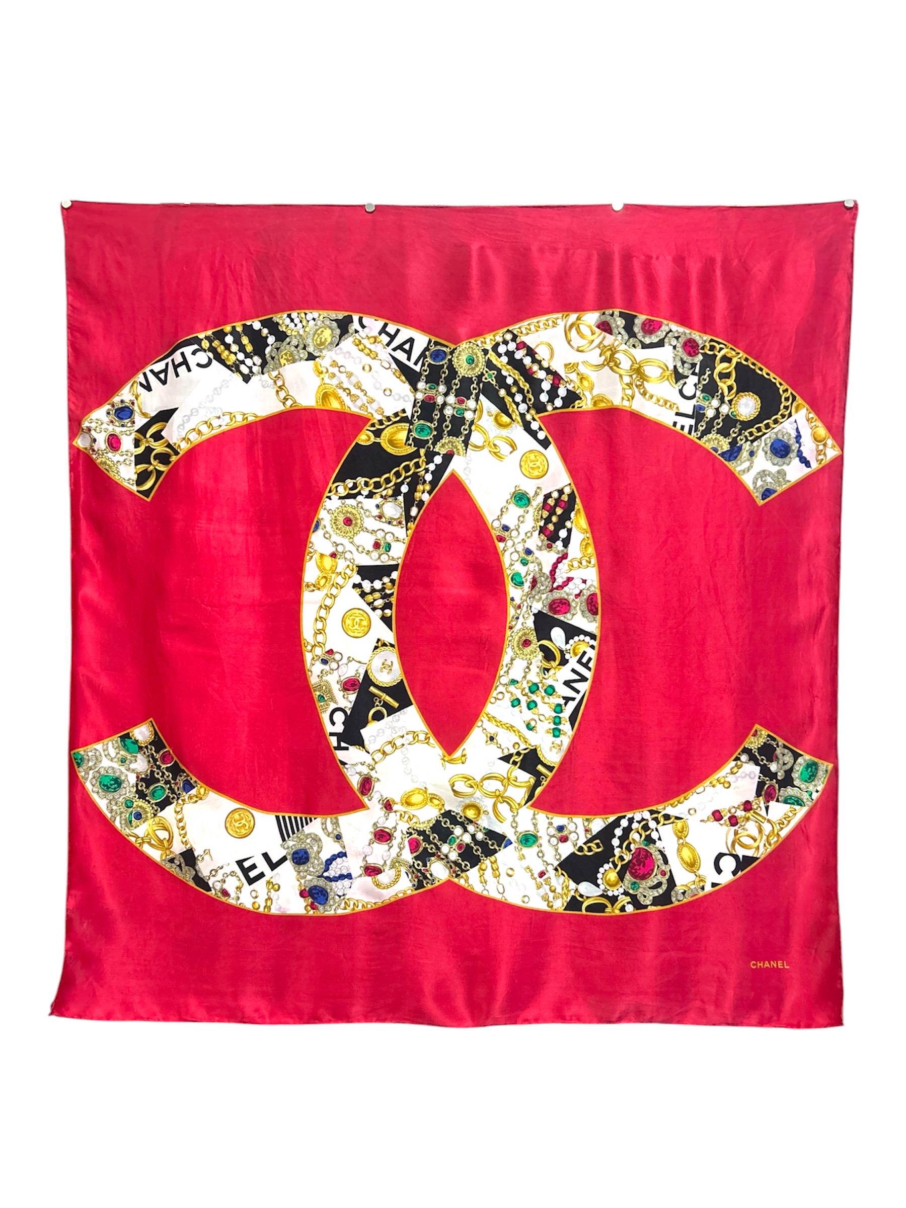 Chanel Logo Scarf - Etsy Finland