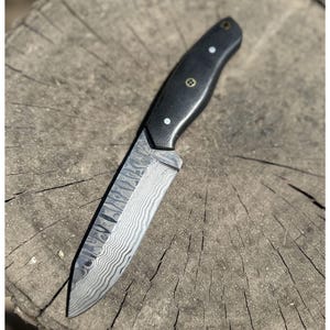 10&#39;&#39; Handmade Damascus Steel Hunting Knife – Stainless Steel Damascus Blade with Micarta Handle Outdoor Use, Gift for Him, Christmas Present