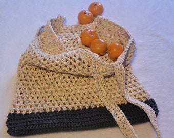 Crochet mesh market bag - mesh grocery bag - grocery store - reusable grocery bags - mesh market tote