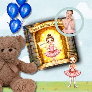 Custom Big Brother & Big Sister Book – Super Sibling Academy Personalized Storybook, Baby Shower Gift, New Sibling Keepsake for Kids