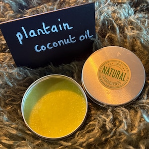 Plantain and coconut oil balm