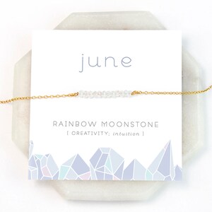 June Birthstone Necklace, Rainbow Moonstone Necklace Silver, Birthday Present, Raw Moonstone Choker,  Gemstone, NK-DB