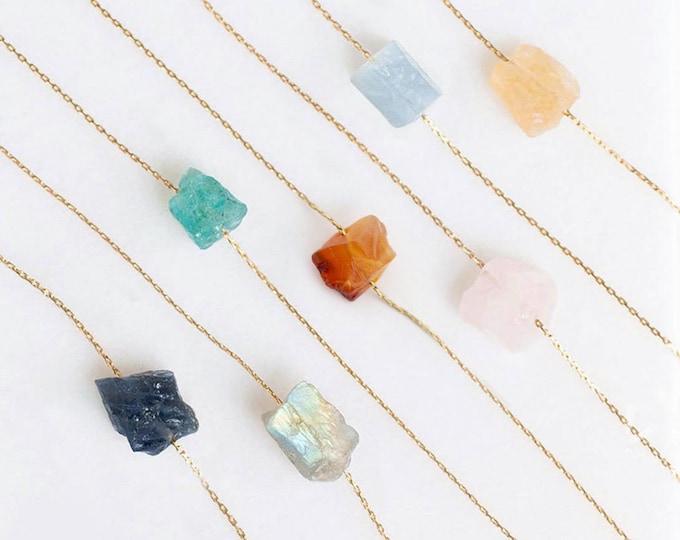 RAW CRYSTAL NECKLACE Etsy