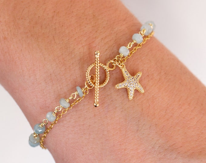 Beach Charm Bracelet Chunky Bracelet Tropical Bracelet Etsy