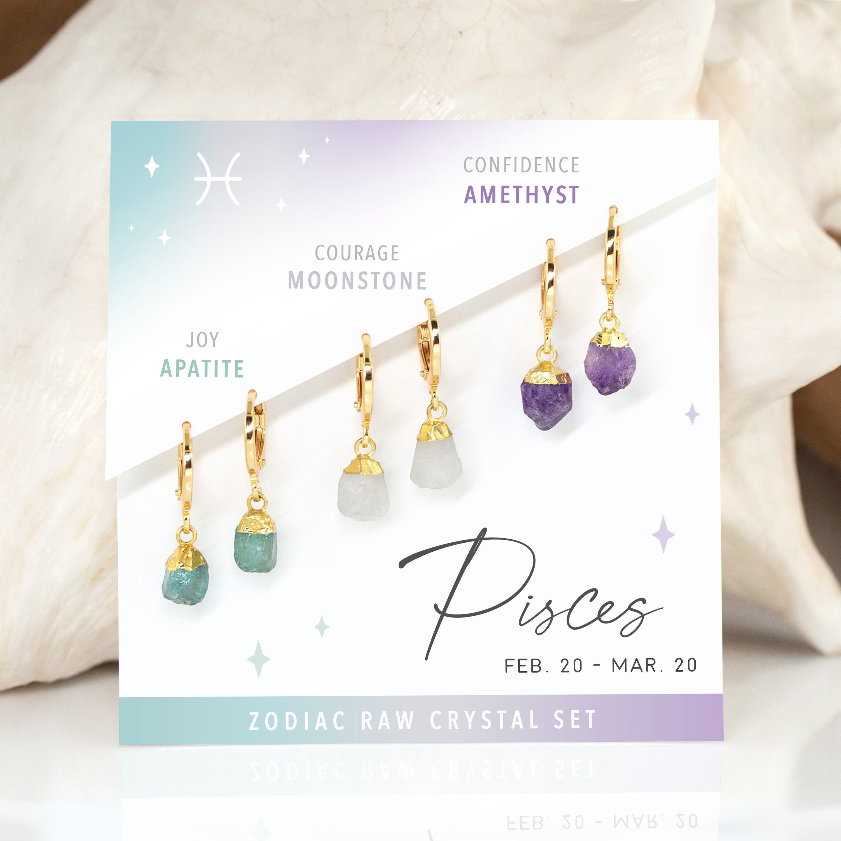 Pisces sale birthstone earrings