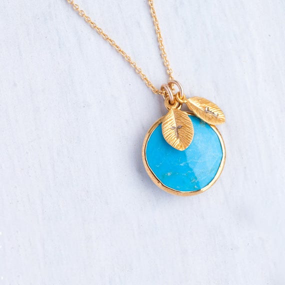 turquoise necklace gold personalized necklace custom turquoise necklace gold personalized necklace custom