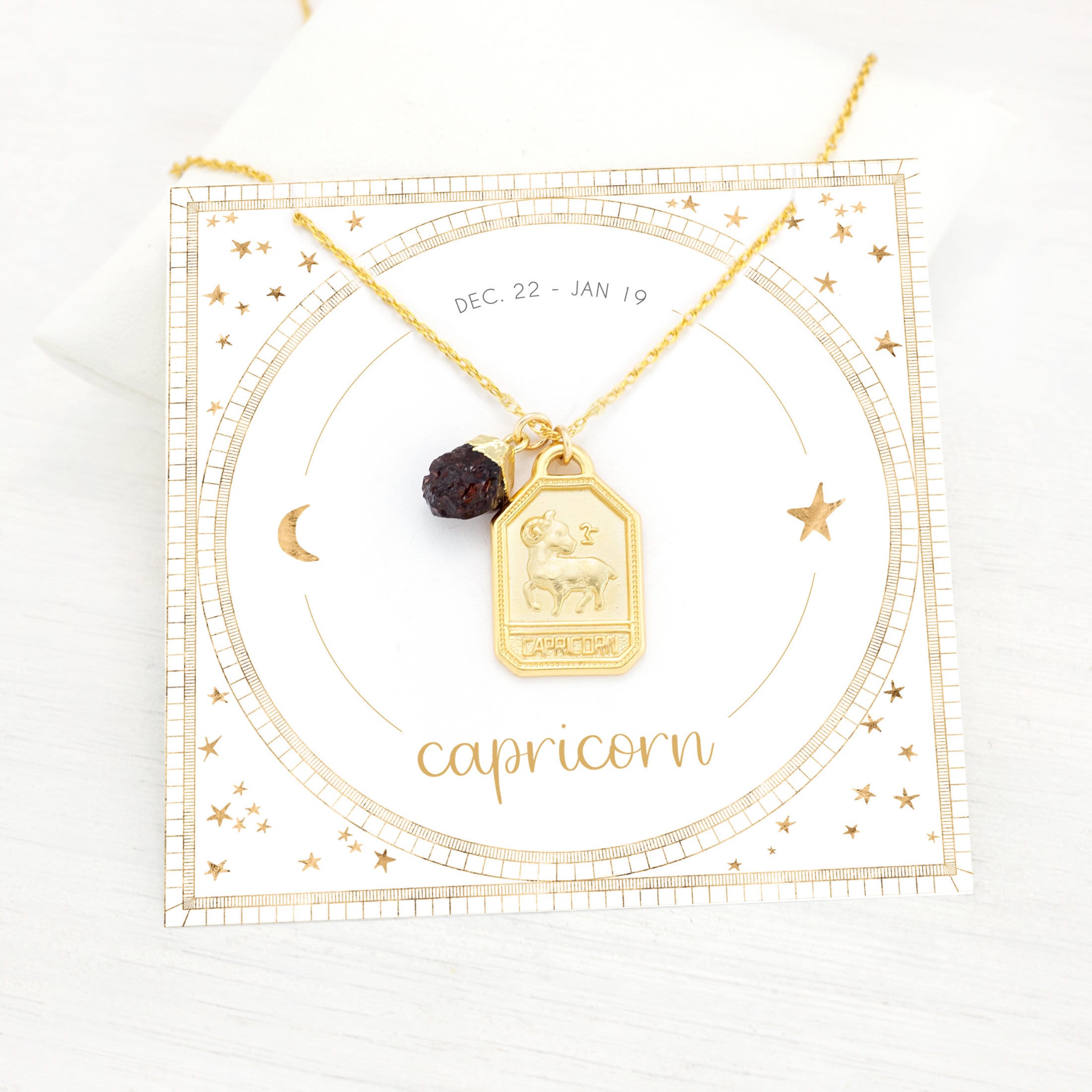 Gift for Teenage Girl, Horoscope Capricorn Charm Necklace