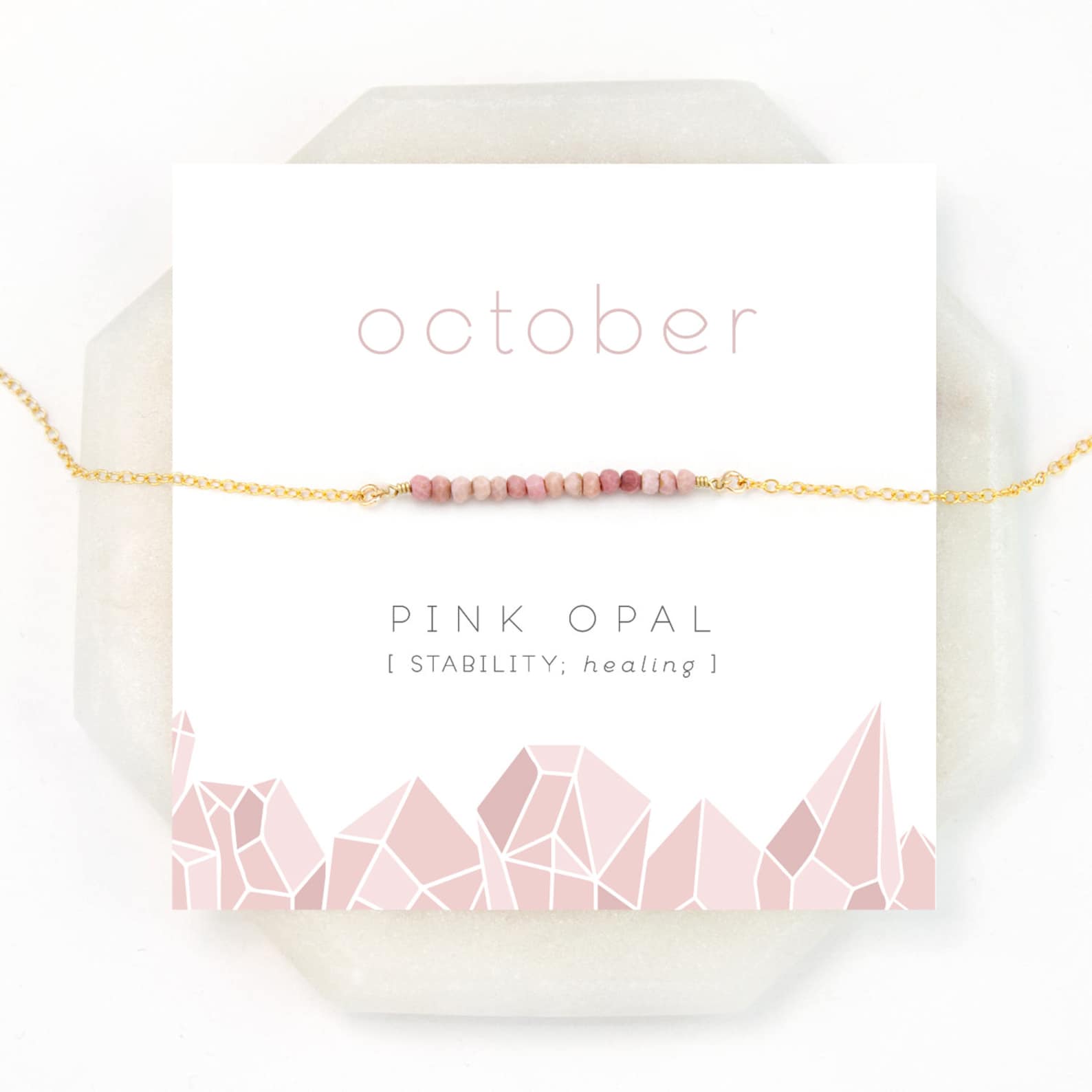 Blush Pearl Opal Necklace main image 1