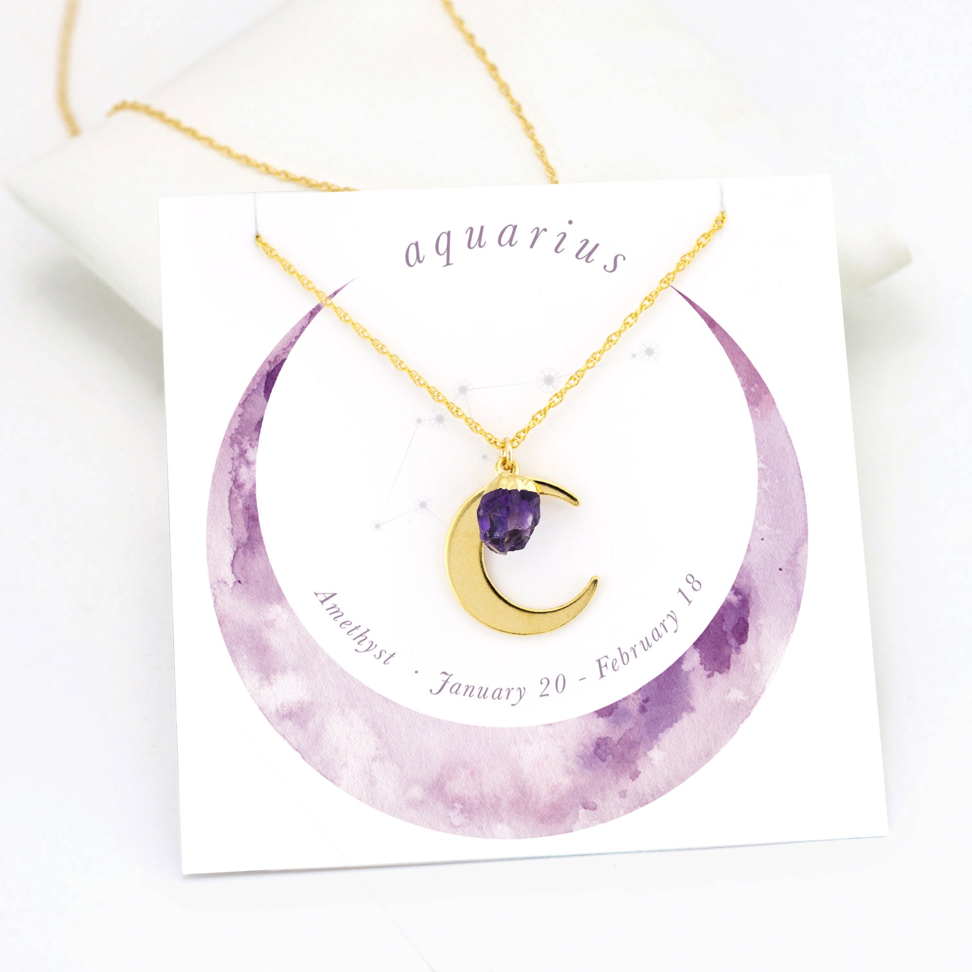 Amethyst aquarius hotsell necklace