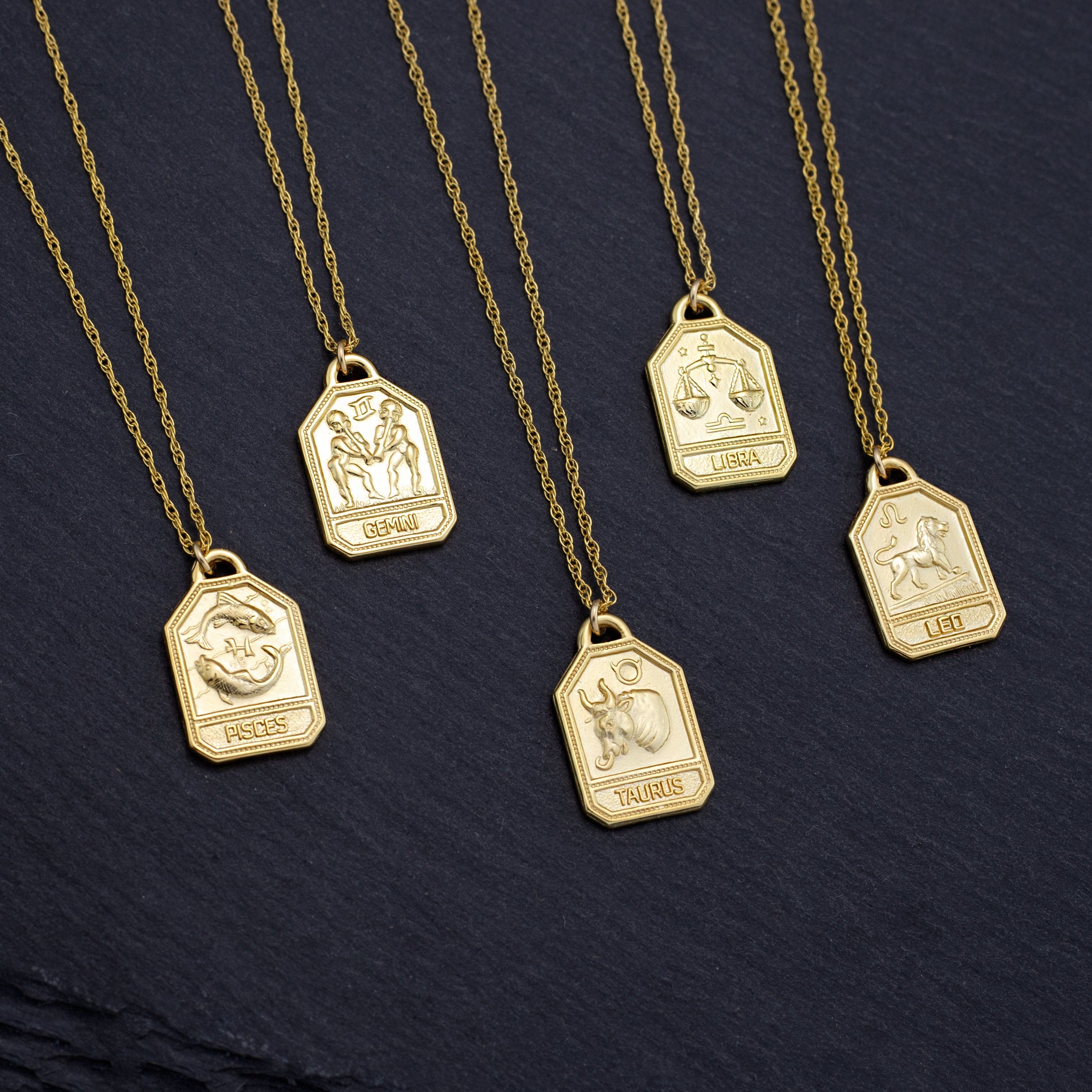 12PCS GOLD PLATED Twelve Pendant Rhinestone Necklaces Zodiac Charms DIY  $18.84 - PicClick AU