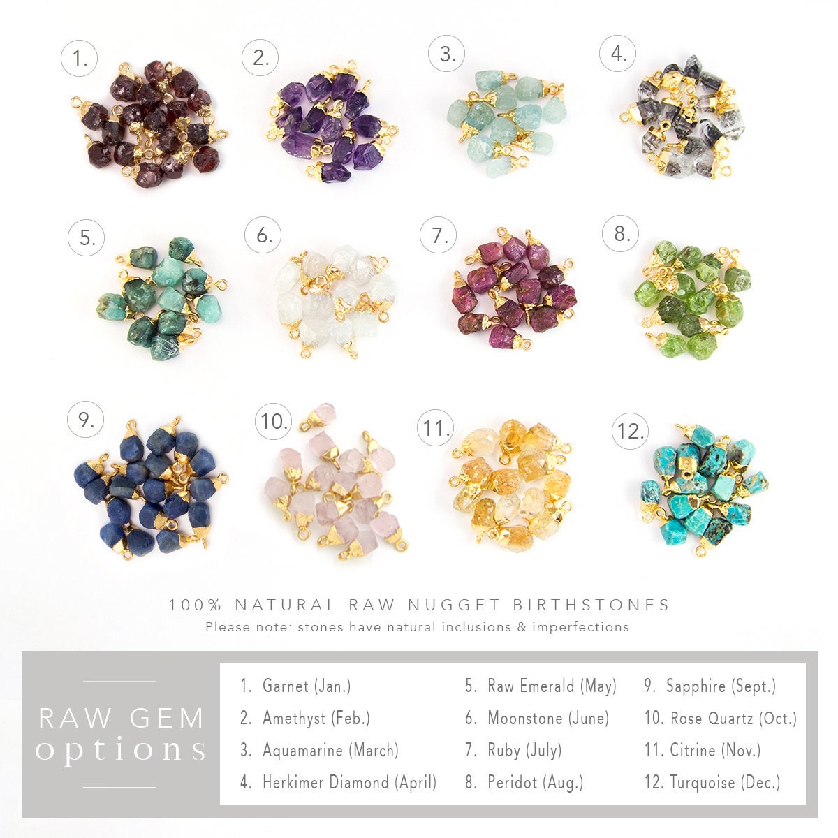 natural birthstones