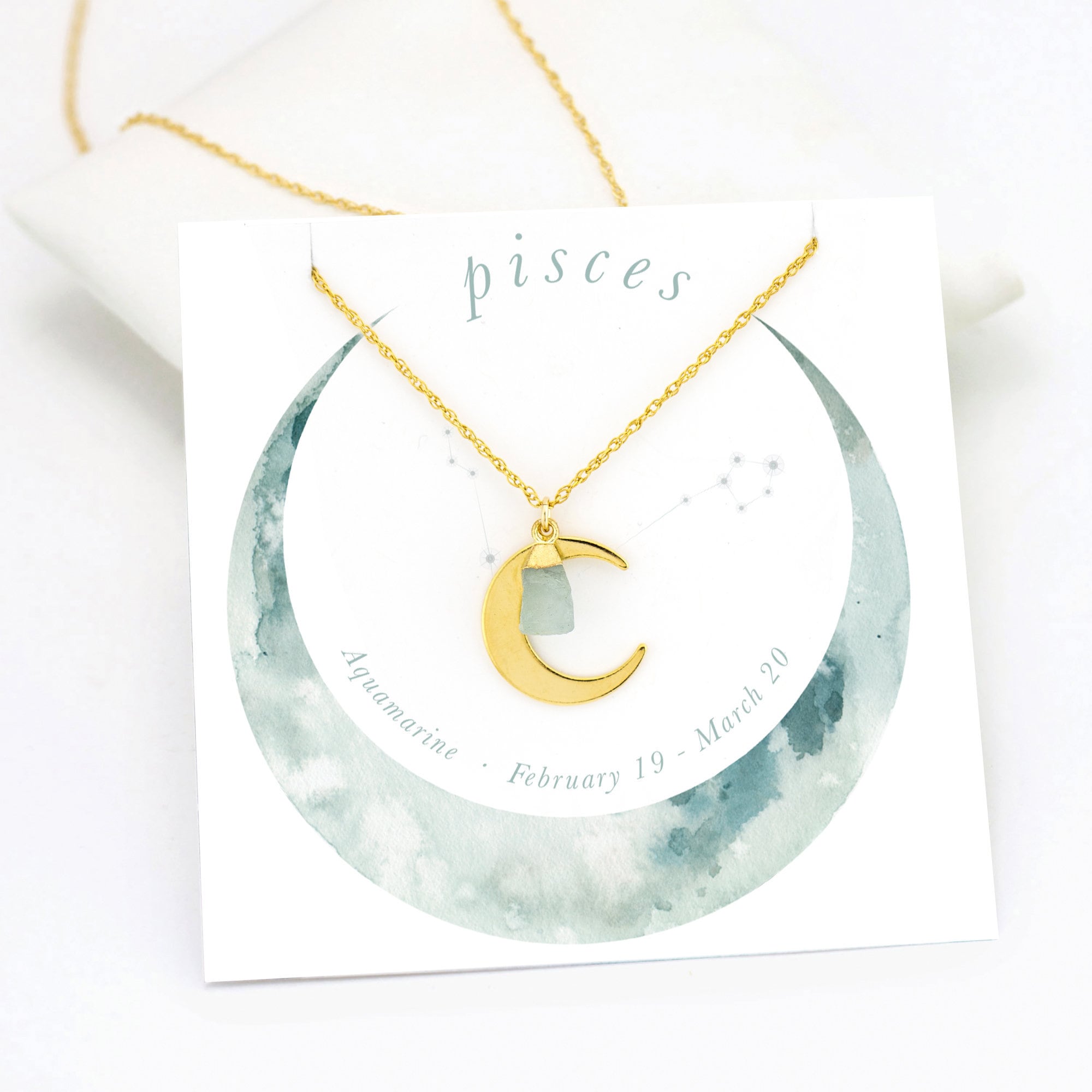 Pisces birthstone necklace deals