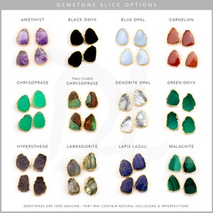 Gemstone Slice Pendant Necklace, Layered Necklaces, Electroformed Slice, Gold Necklace, Layering Jewelry, Boho Jewelry, Framed Stone image 4
