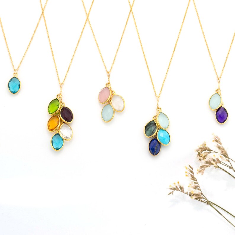 mom birthstone necklace