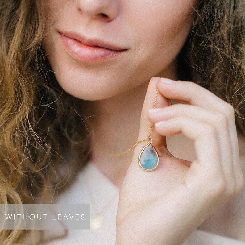 Personalized Necklace Initial Necklace Turquoise Necklace Gold New Mom Gift NK-15 December Birthstone Necklace Bridal Shower Gift