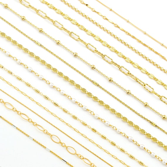 Dainty Gold Necklace,gold Necklace,satellite Necklace,minimalist Delicate  Necklace,gold Beaded Necklace,layering Necklace,gold Filled-21228 - Etsy | Delicate  gold necklace, Gold fashion necklace, Pretty jewelry necklaces