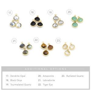 Simple Gemstone Necklace, Minimalist Gift for Her, Tiny Stones ...