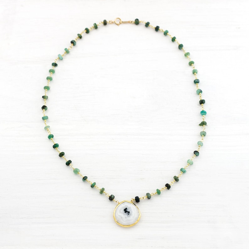 Natural Gemstone Layering Necklace Everyday Choker Colorful Etsy