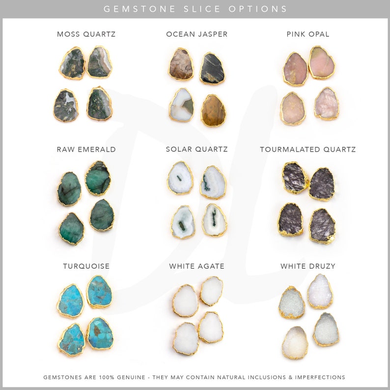 Gemstone Slice Pendant Necklace, Rough Crystal Slice, Raw Emerald Necklace, May Birthstone Jewelry, Layered Necklaces, Boho Jewelry image 5