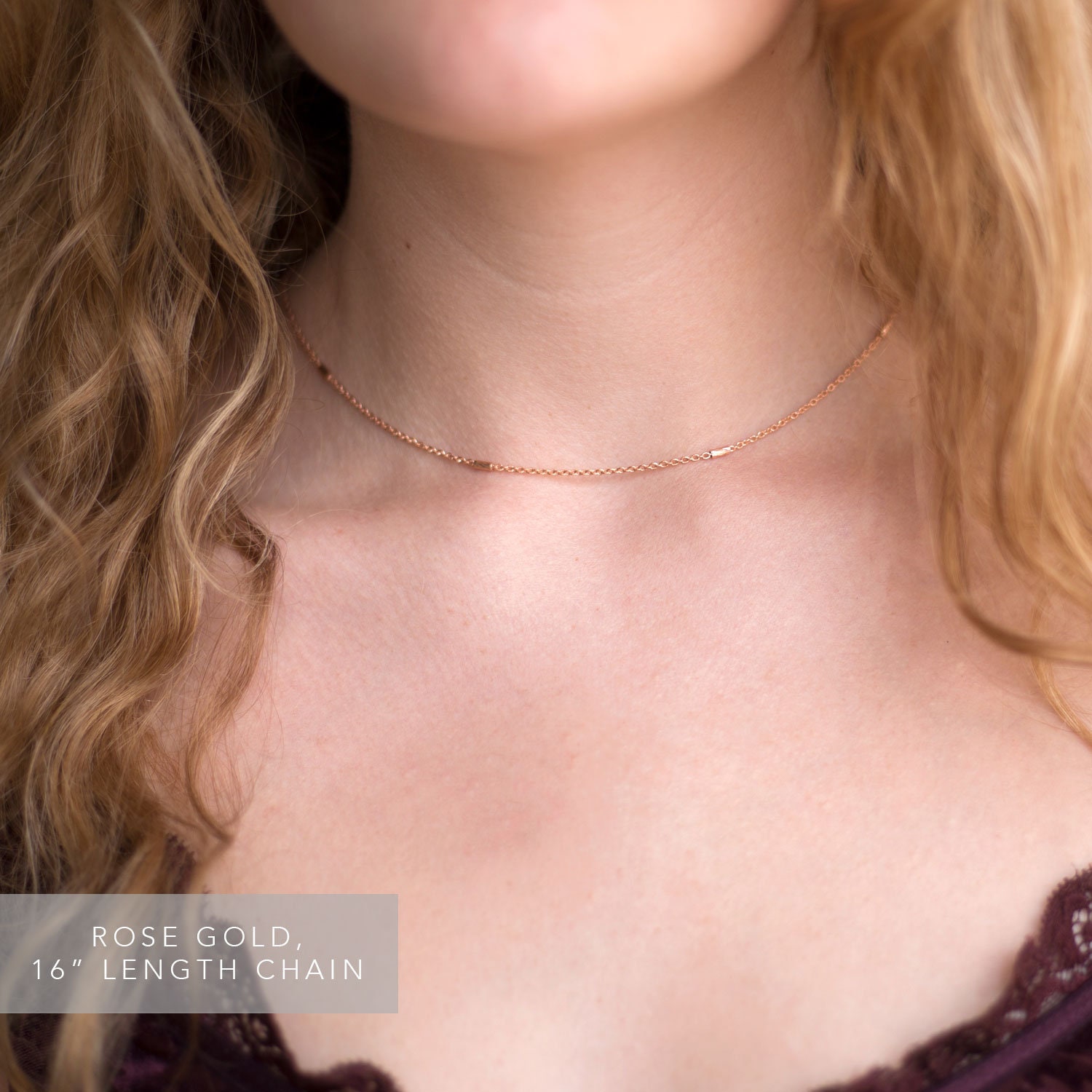 Simple Modern Layering Necklace Dainty 