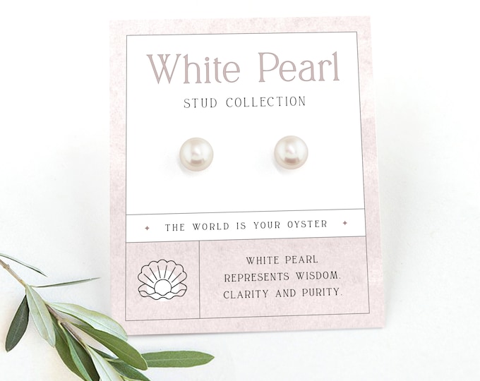 Small Dainty Minimalist Pearl Stud Earrings Silver, Minimalist Bride, Bridesmaid Proposal Gift, White 6mm Round Pearl Studs, Wedding Jewelry