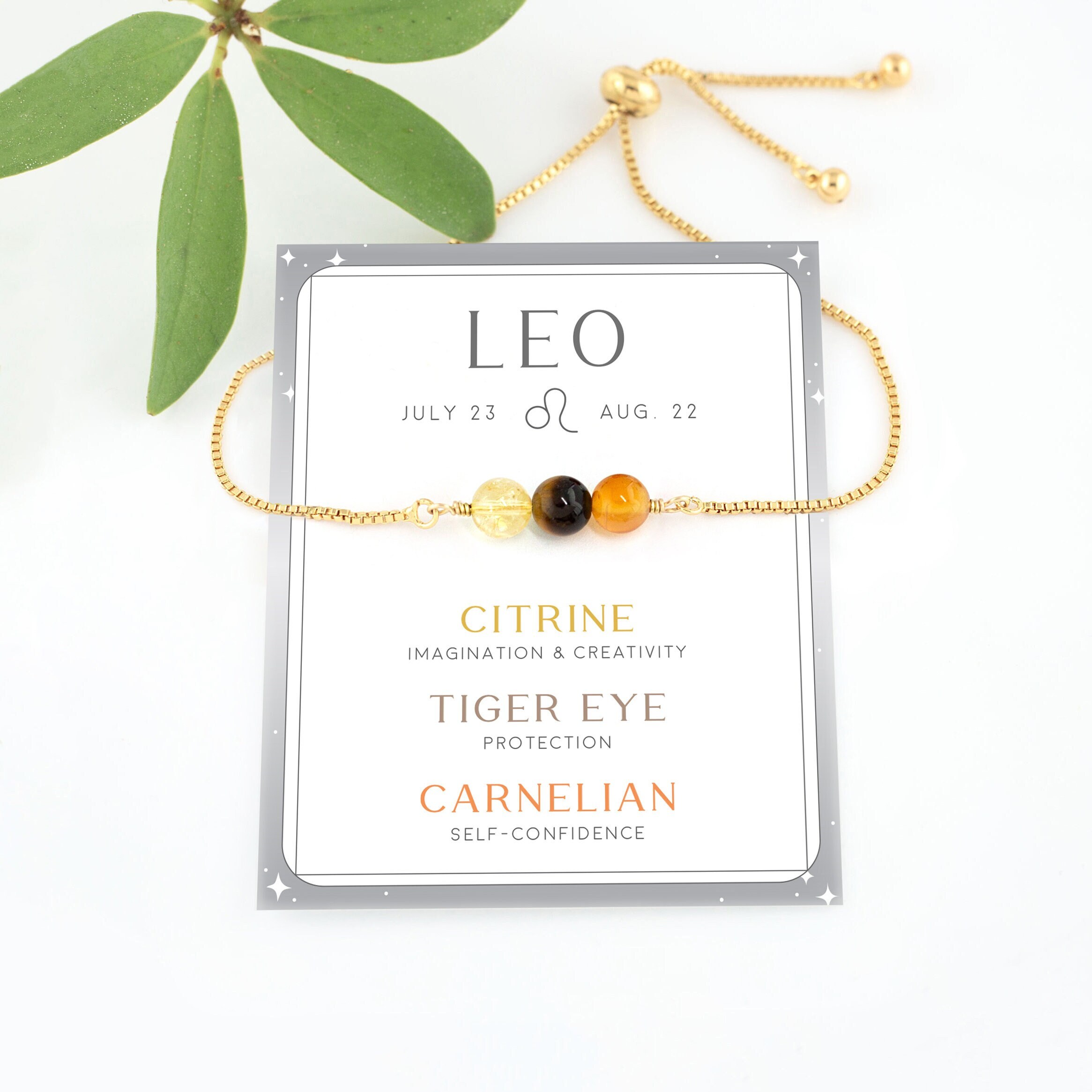 Buy Leo Stone Bracelet Online In India  Etsy India
