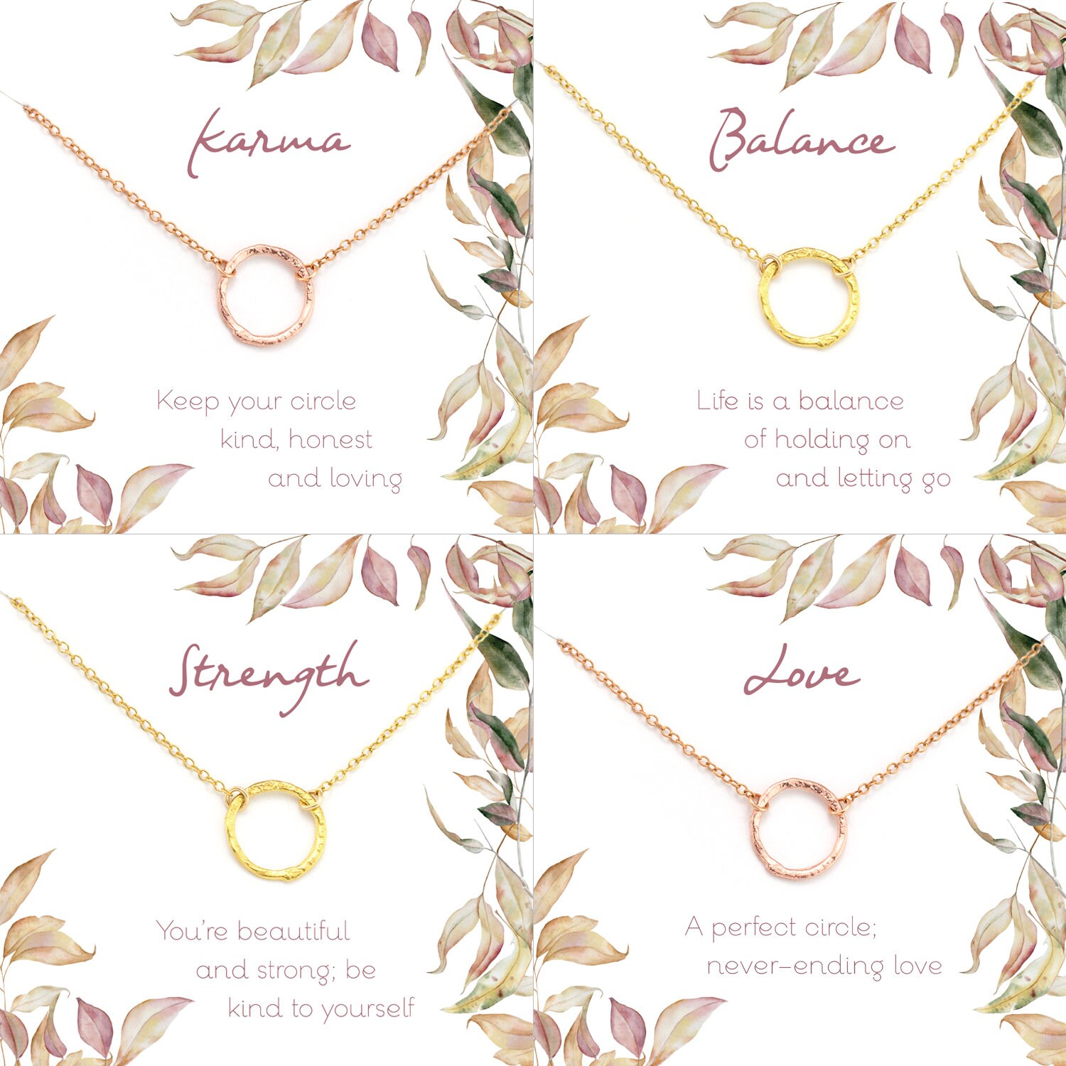 Elk & Bloom Collana Da Donna In Oro 18 Carati Con Cerchio Aperto In Oro - Foto 2