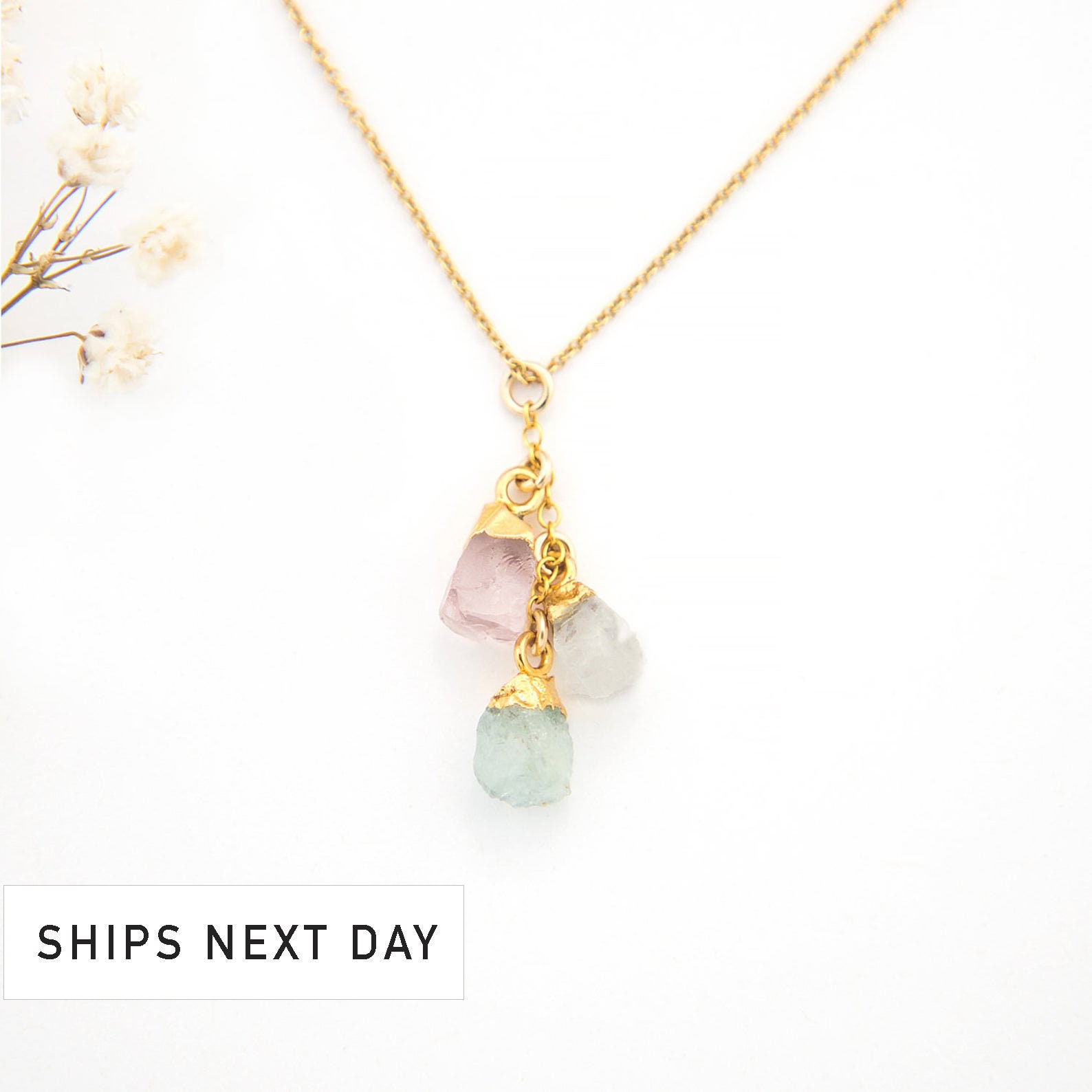 3 birthstone necklace for mom