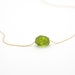 Green Peridot Crystal Necklace, August Birthstone, Rough Gemstone, Chartreuse Boho Jewelry, Crystal Jewelry, Minimalist Choker Crystal 