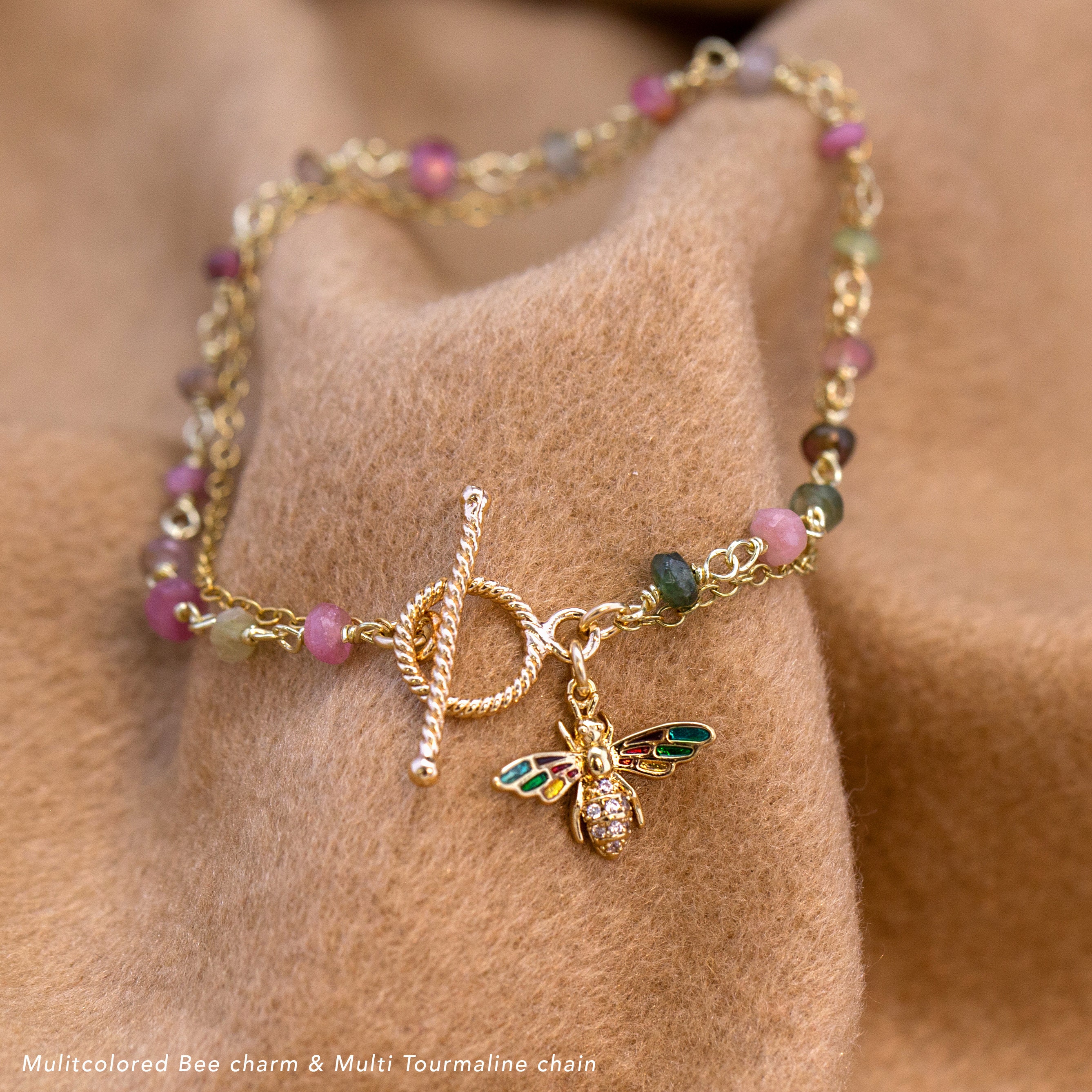 ブレスレット Daisy Gemstone Bracelet (5 color) Fashion Crystal Shell Daisy Flower Charm Fortune Bracelet
