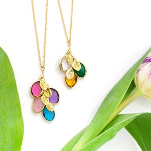 Personalized Jewelry Gift for Mom from Husband For Christmas, Birthstone Necklace for Mom, Custom Necklace For Mom, Kid Initial Jewelry image 12