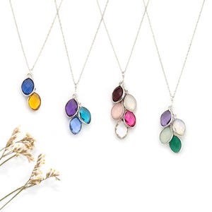 Personalized Jewelry Gift for Mom from Husband For Christmas, Birthstone Necklace for Mom, Custom Necklace For Mom, Kid Initial Jewelry image 11