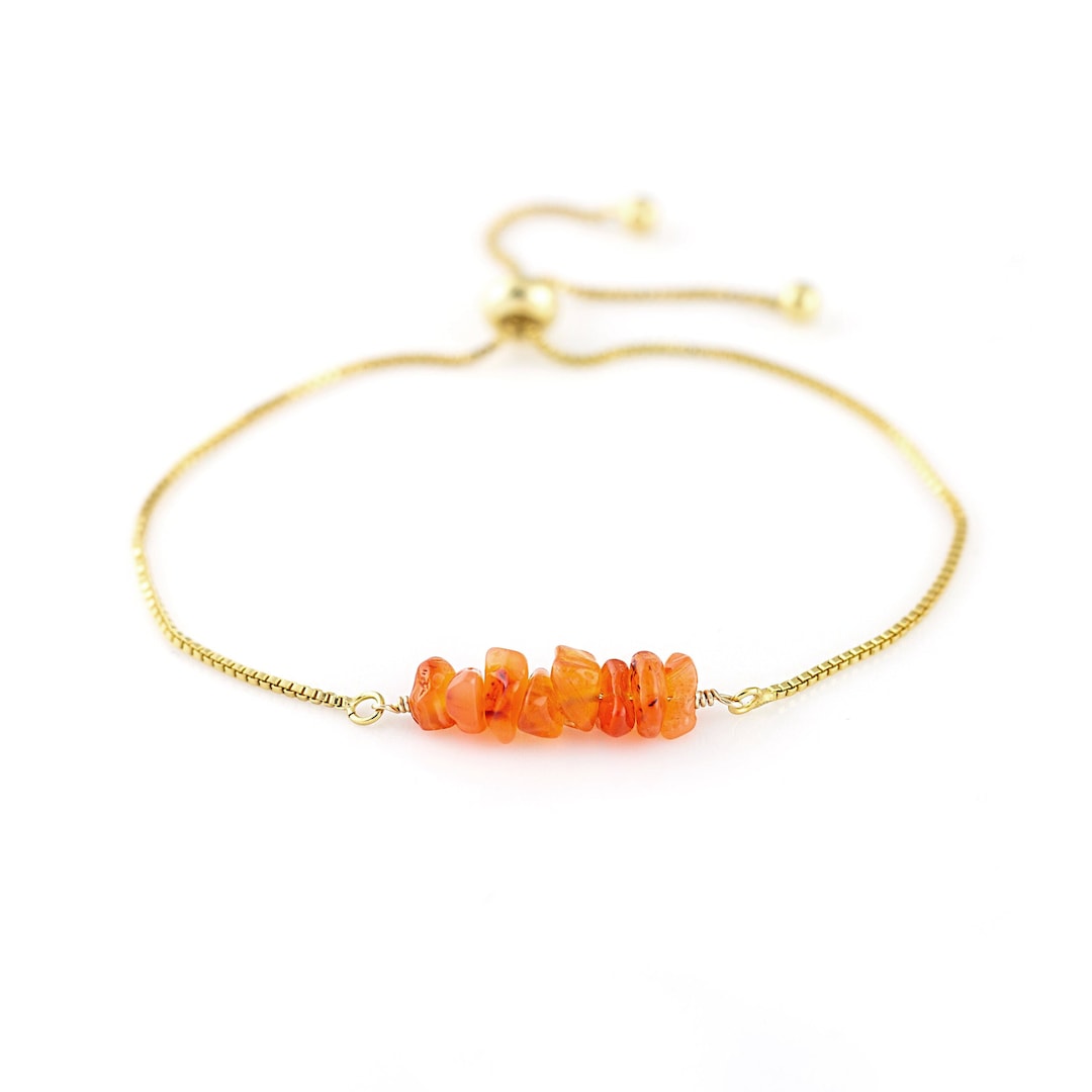 Minéraux et pierres précieuses. Collier 1 perle Agate Rouge 8 mm Chaine