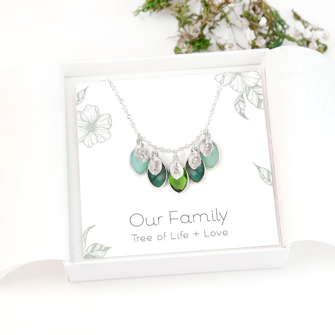 Personalized Family Necklace for Mom, Meaningful Gift, Custom Kids ...