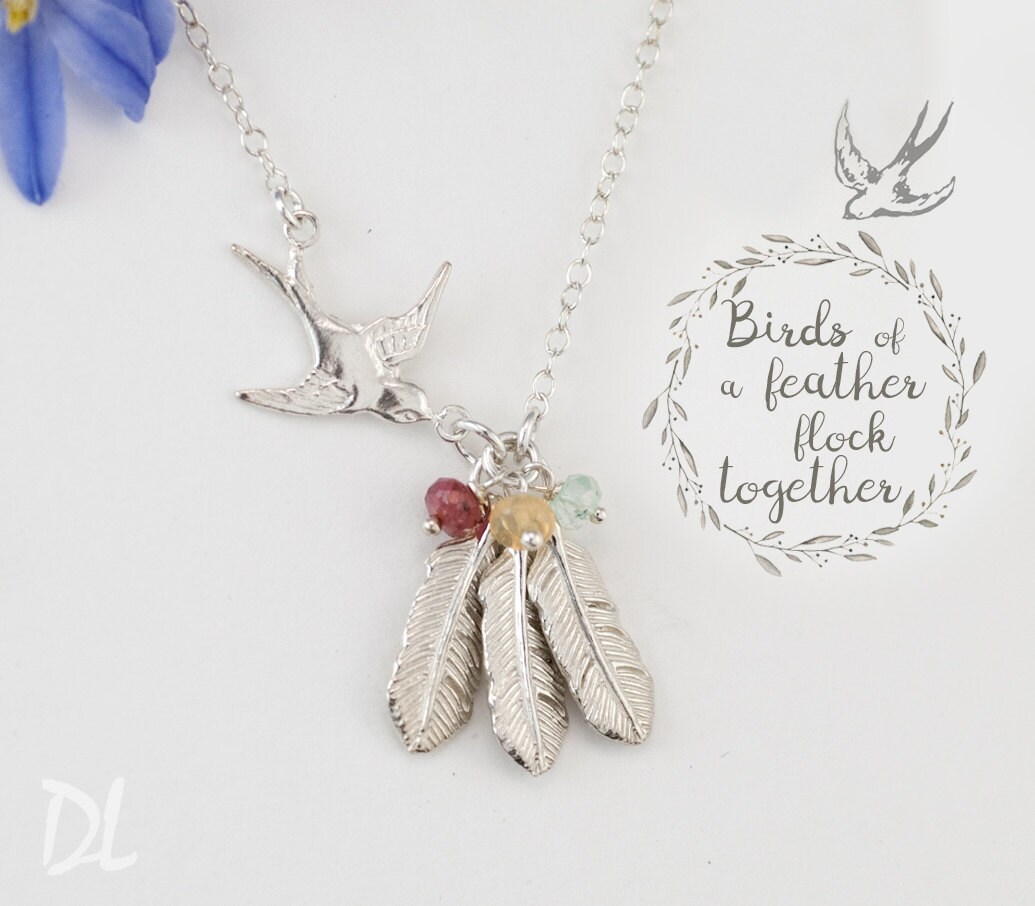 kid birthstone necklace for mom