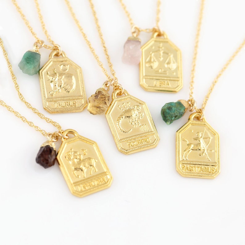 Zodiac Birthstone Necklace Handmade Personalized Sale item Charm San Antonio Mall