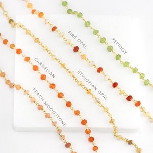 Aquamarine Birthstone Necklace, Birthday Gift for Sister, Gemstone Layering Necklace, Beaded Rosary Stone Choker, Tiny Crystal Necklaces image 7