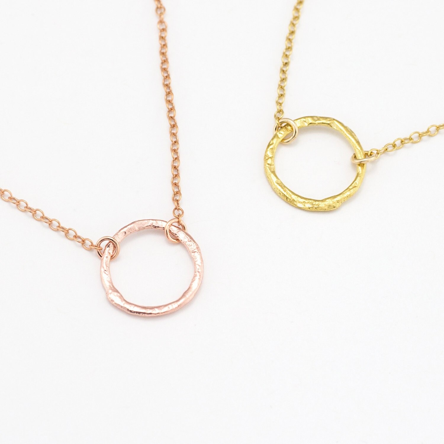 Elk & Bloom Collana Da Donna In Oro 18 Carati Con Cerchio Aperto In Oro - Foto 5