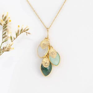 Personalized Jewelry Gift for Mom from Husband For Christmas, Birthstone Necklace for Mom, Custom Necklace For Mom, Kid Initial Jewelry image 9
