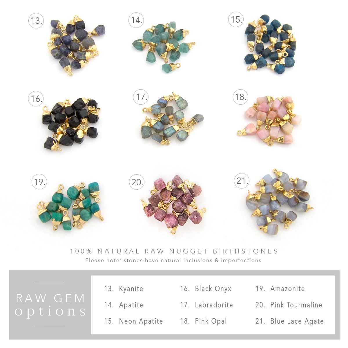 natural birthstones