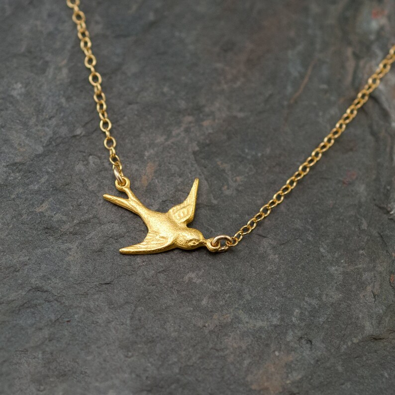 Download Layered Necklace Set Swallow Bird Necklace Gemstone Point ...
