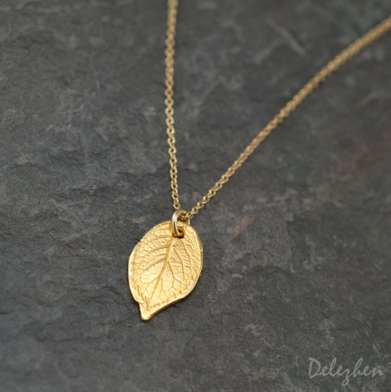 Delicate Rose Leaf Necklace, Dainty Pendant, Leaf Necklace, Everyday Jewelry, Layering Necklace, Woodland Jewelry, Modern Bridesmaid Gifts