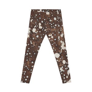 Brown & White Yoga Pants