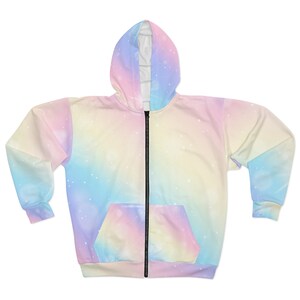 Pastel Galaxy Zip Hoodie